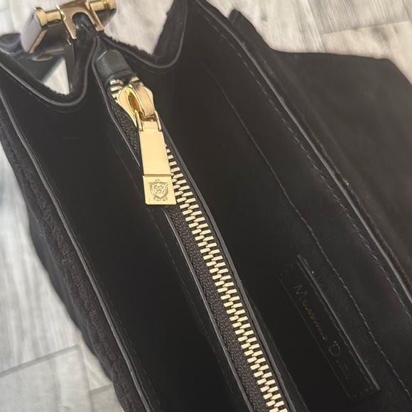 Massimo Dutti Black Velvet Crossbody Bag - Picture 15 of 15